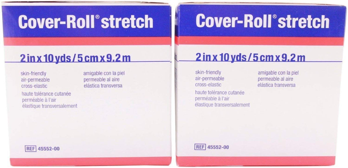 Wound Care Cover-Roll Stretch 2in x 10yds, flexible bandage for secure compression.
