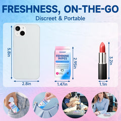 WOUSEDO feminine wipes remove odor with a mild, skin-friendly approach.