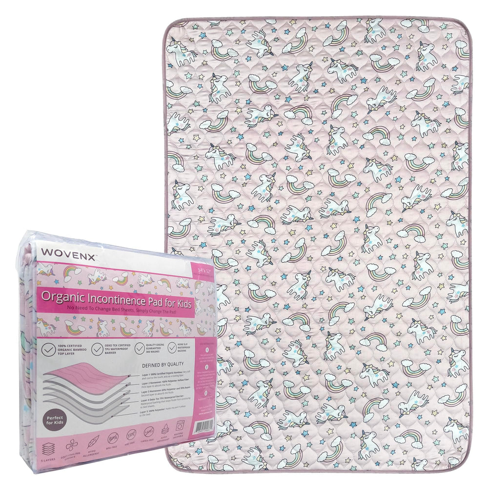 WOVENX non-slip backing keeps pad in place.