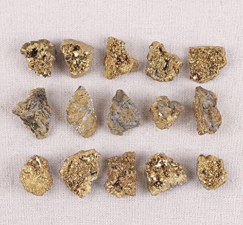 Wowagoga pyrite vase filler with golden stones for natural glow in arrangements.