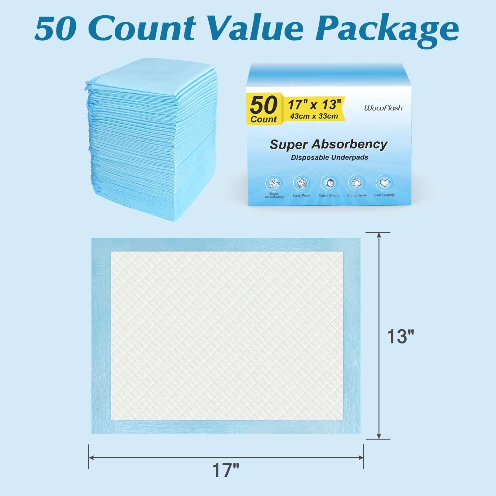 Wowflash disposable changing pad shown for outdoor use and travel packaging
