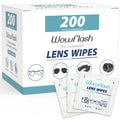 Wowflash 200 Count Lens Wipes — Ammonia-Free, Scratch-Free, Streak-Free Cleaning for Glasses