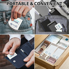On-the-go case with Wowflash wipes for quick lens cleaning anywhere.