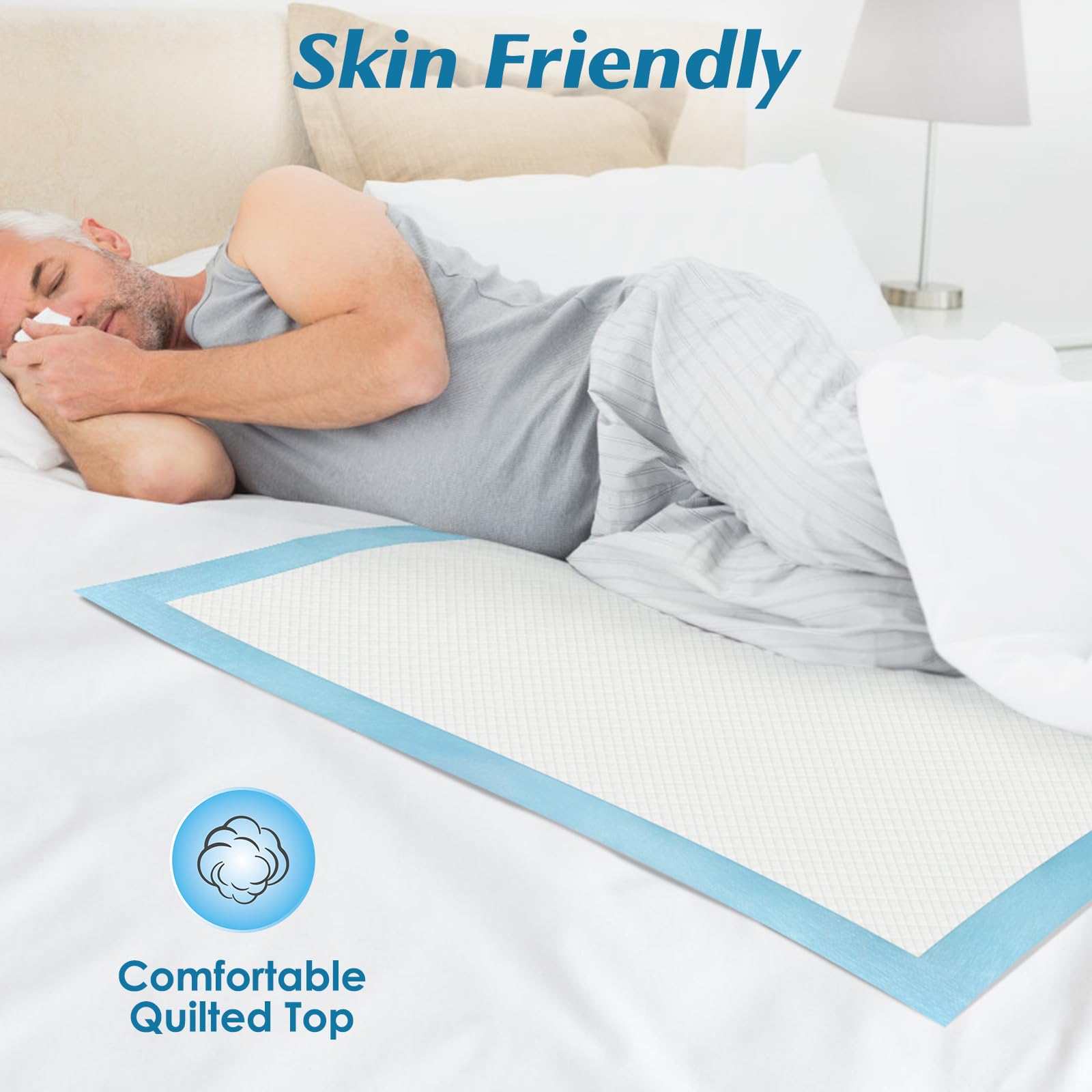 Wowflash underpad 100-count pack for versatile care