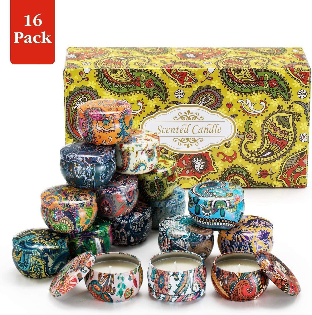WPONSZU relaxing candles ideal for bath, yoga, or reading.