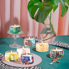 WPONSZU soy wax jar candles with clean burn on a surface