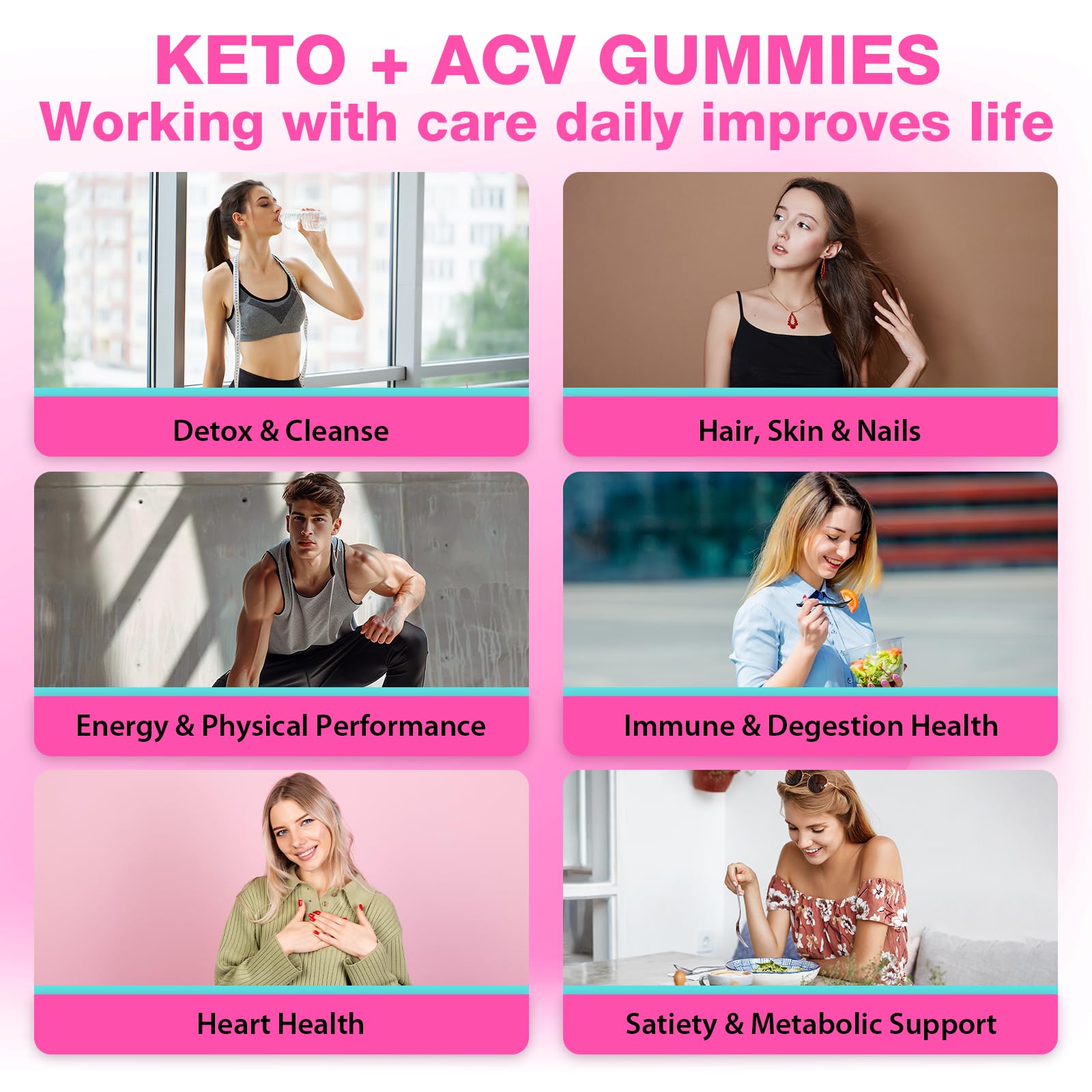 Wriayrui ACV gummies gluten-free label, keto-friendly and vegan options.