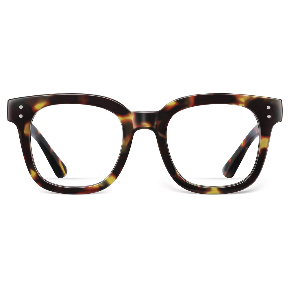 Wrimen blue light blocking glasses with unisex square frames for screen comfort