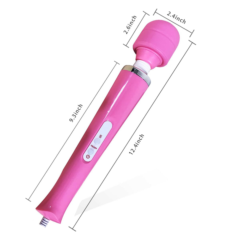 Wrrozz pink massager wand soft silicone head for gentle muscle relief.