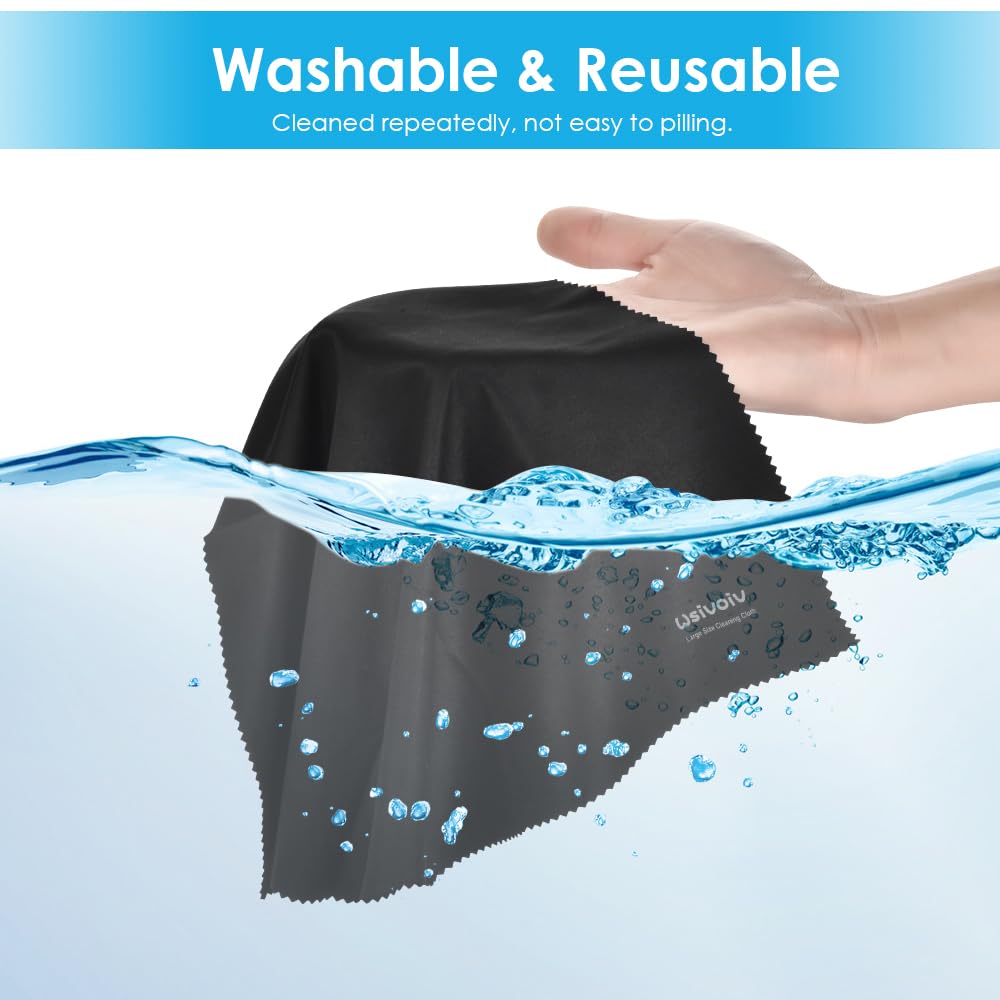 Wsivoiv long-lasting microfiber cloths withstand repeated washing.