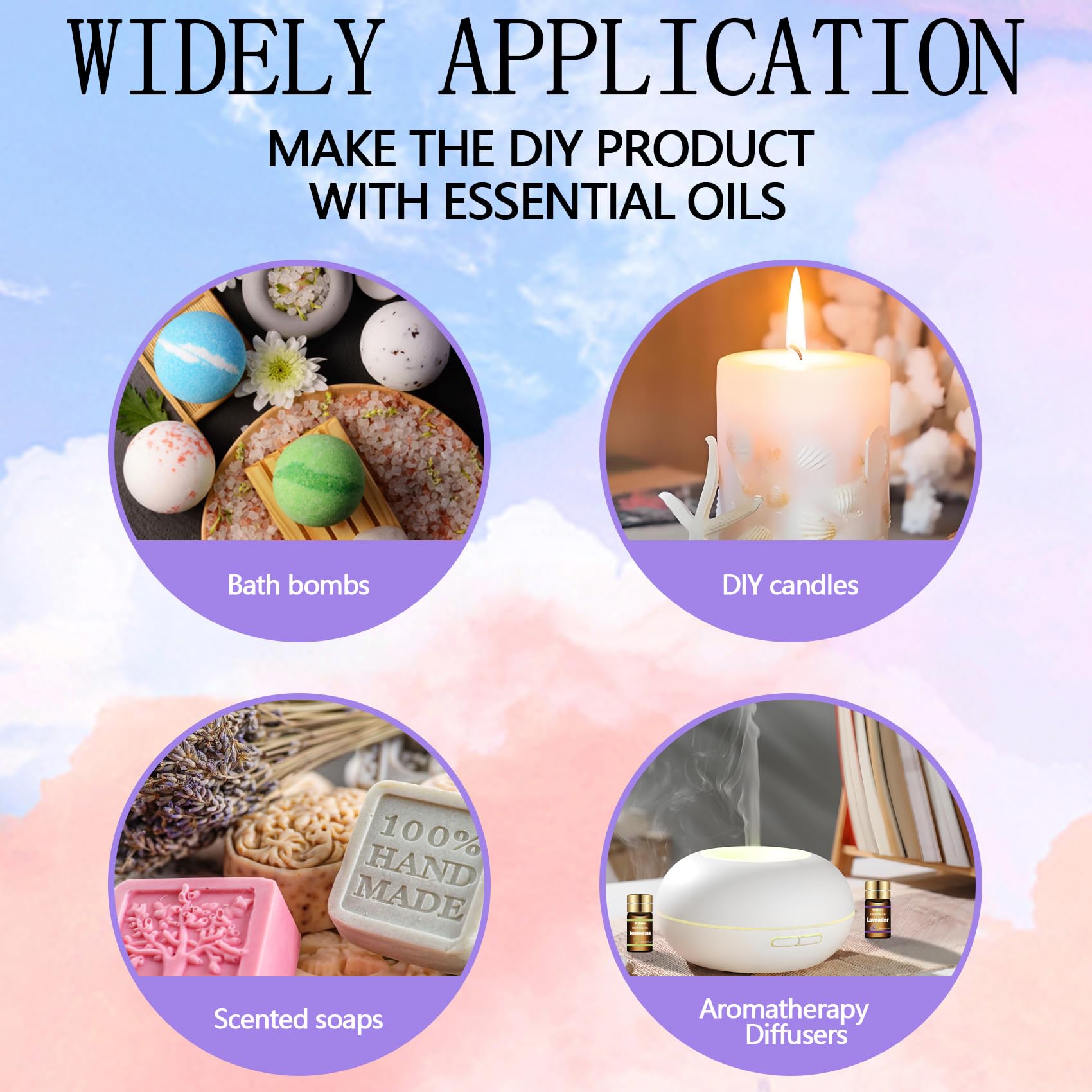Wtrcsv Peppermint and Lemon for refreshing diffuser bursts.