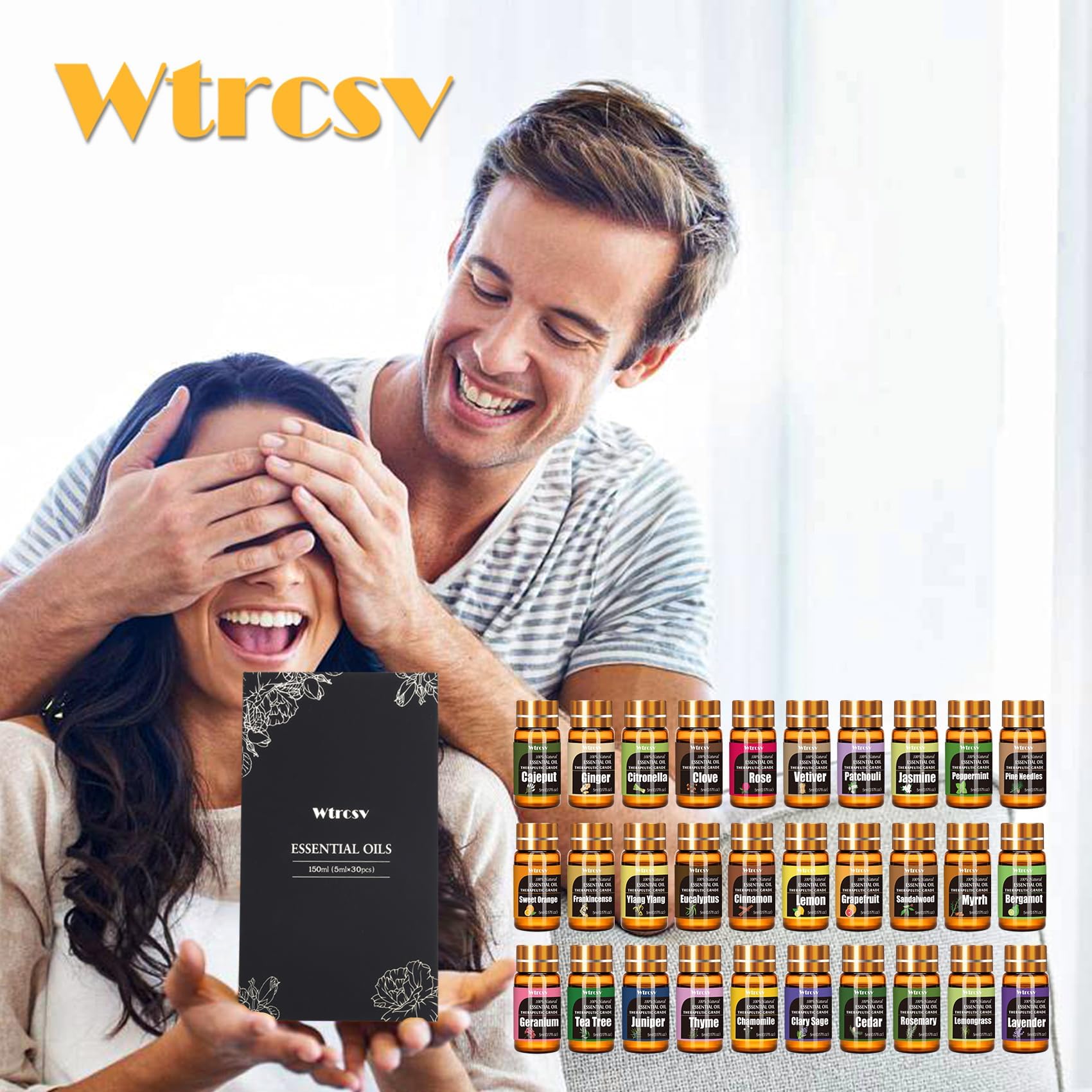 Wtrcsv essential oils skin-hair-care uses for spa-like daily routines.