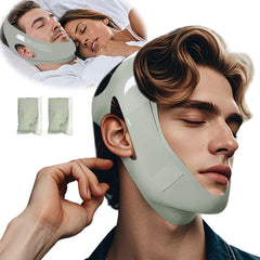 WUSHXI chin strap close-up highlights breathable fabric and adjustable snug fit.