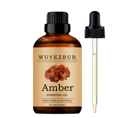 Wuvezrub amber essential oil bottle for diffuser aromatics and mood enhancement.