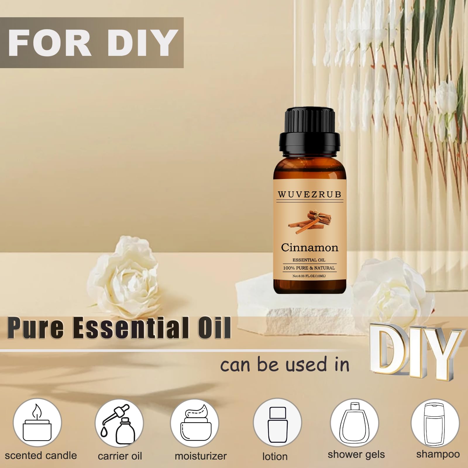 Wuvezrub cinnamon oil for DIY candles soaps and lotions.