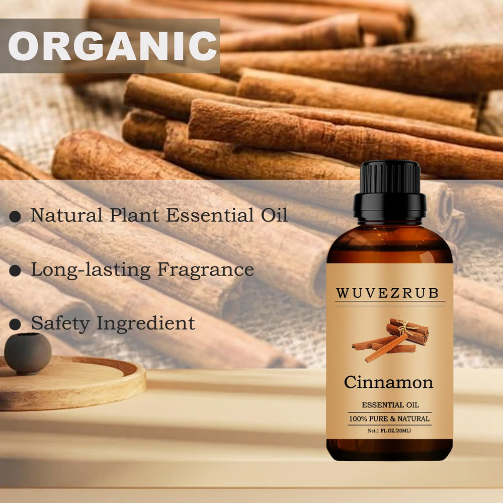 Wuvezrub cinnamon oil for skincare application on face or neck