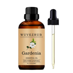 Wuvezrub Gardenia essential oil bottle close-up for premium aromatherapy
