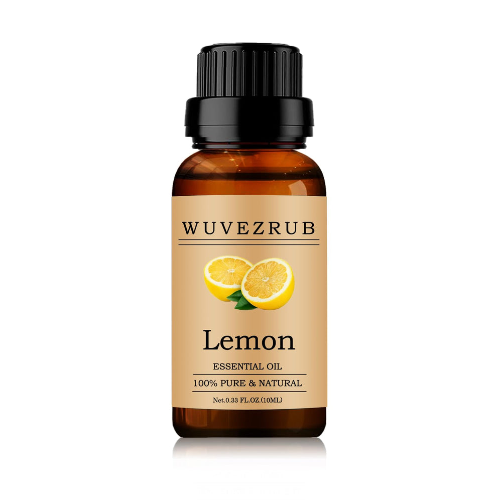 Wuvezrub Aceite de Limón 10 ml en frasco, aroma fresco para difusor.