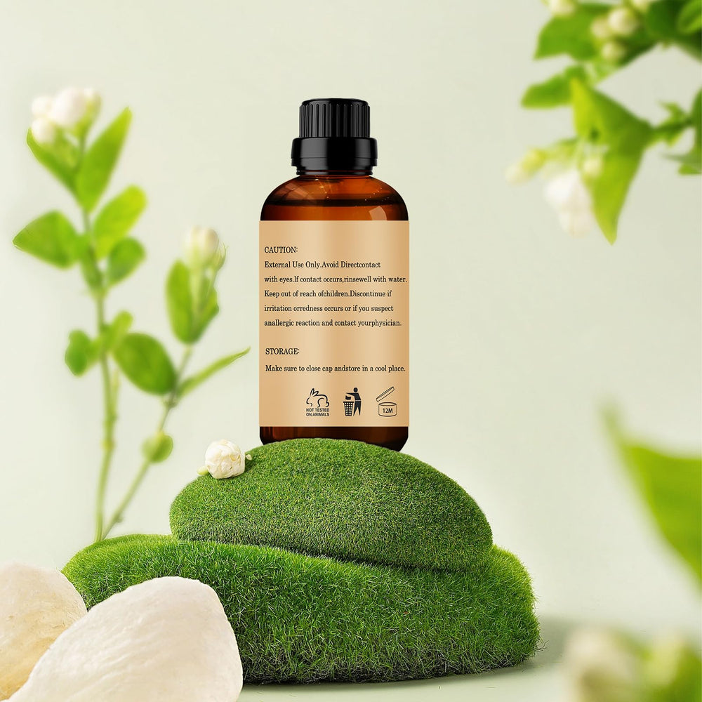 Wuvezrub Myrrh essential oil safety label and usage guidance.