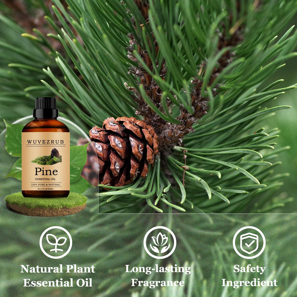 Close-up of Wuvezrub Pine needles highlighting natural fragrance.