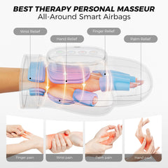 Five intensity levels dial on WUX hand massager