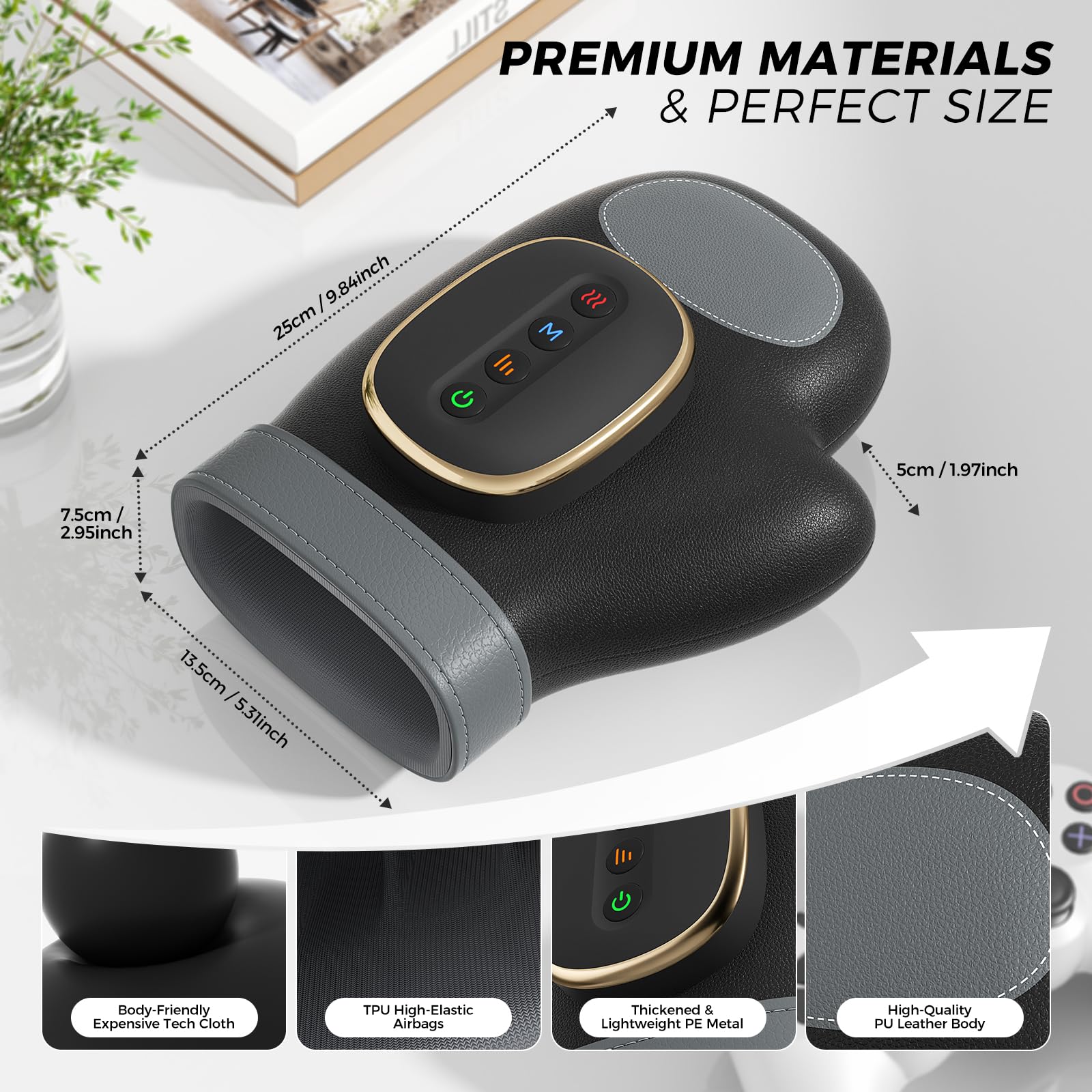 Fast heat in 8–10 seconds for instant warmth from WUX massager