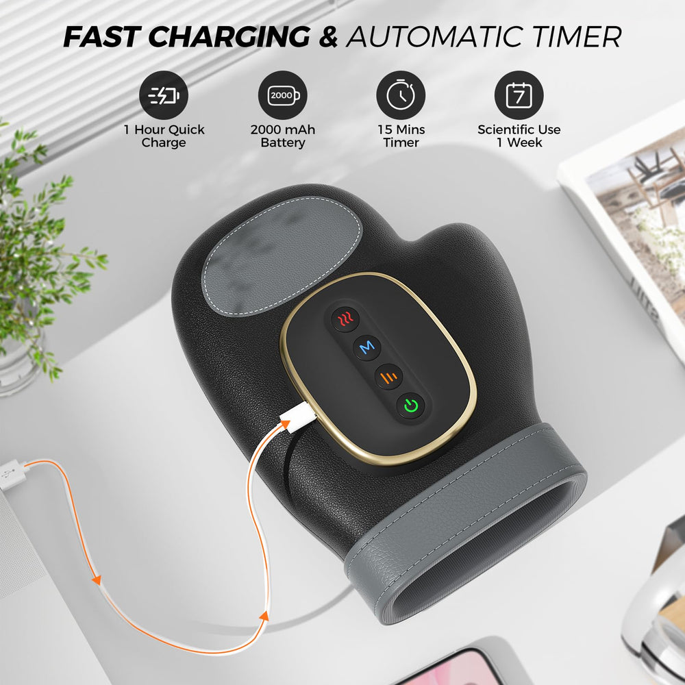 Type-C charging with 2000 mAh battery powering extended use