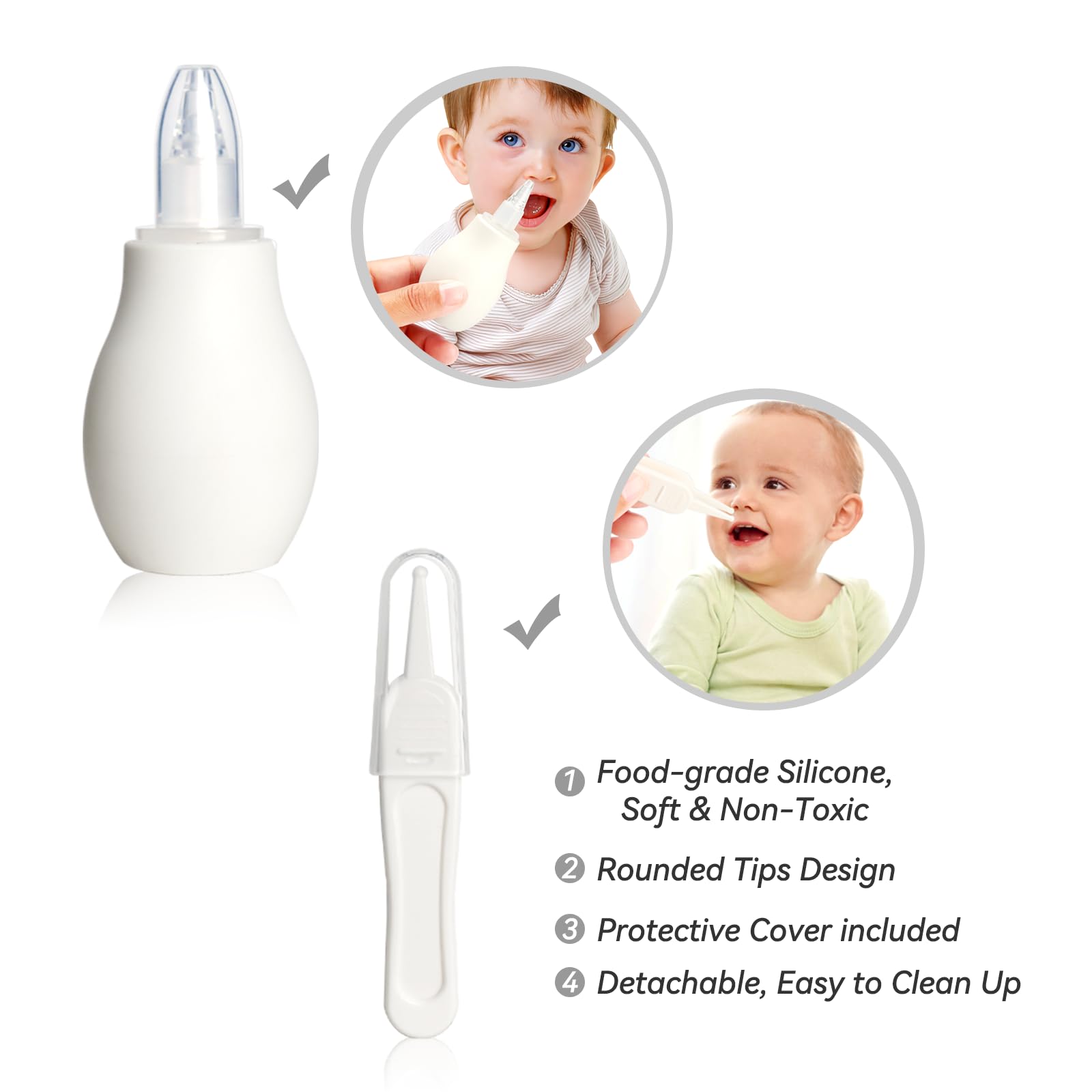 WXA Baby comb and tweezers for precise grooming and care.