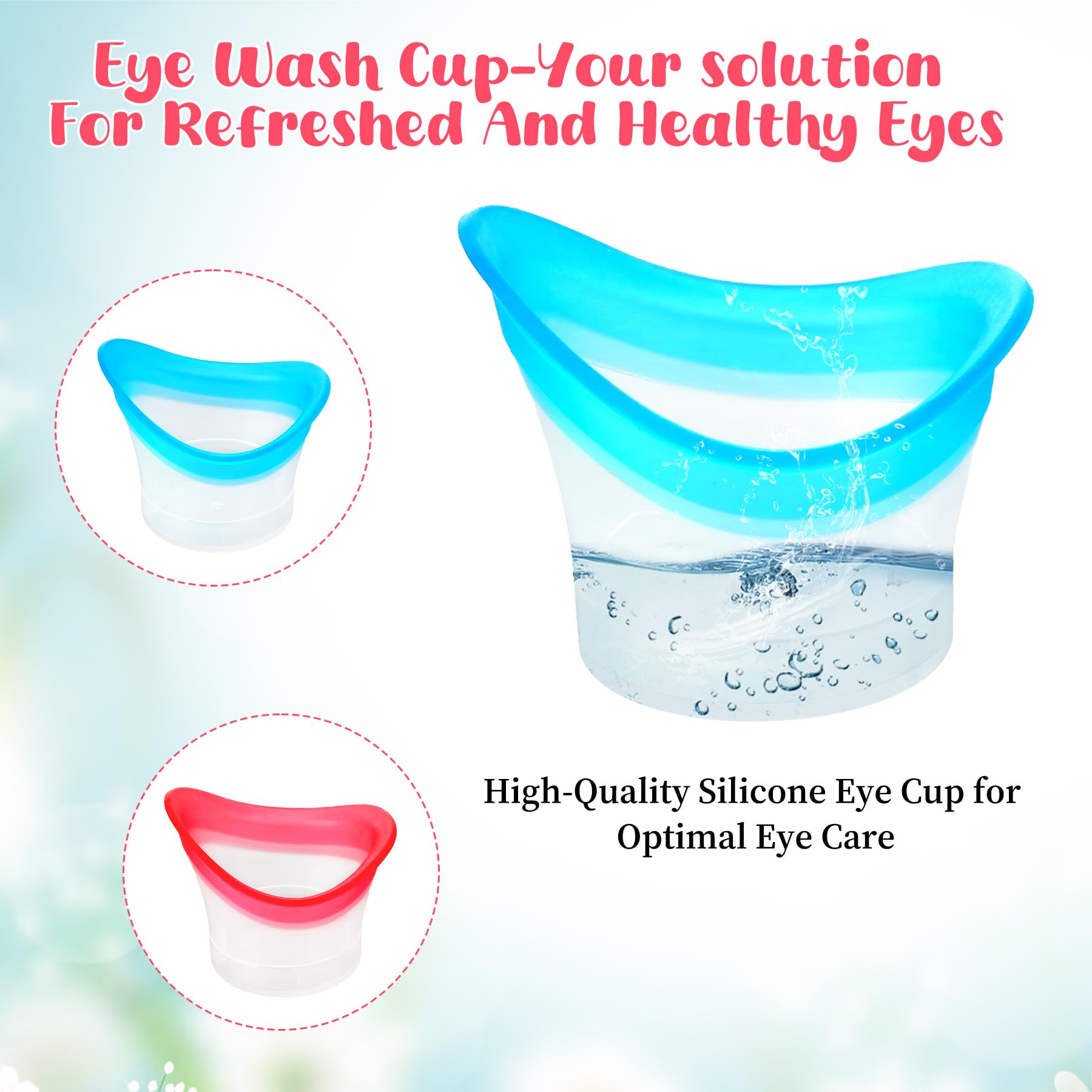 WY LIGHTING LEVEL eye cleaner cup used to rinse away residue and refresh