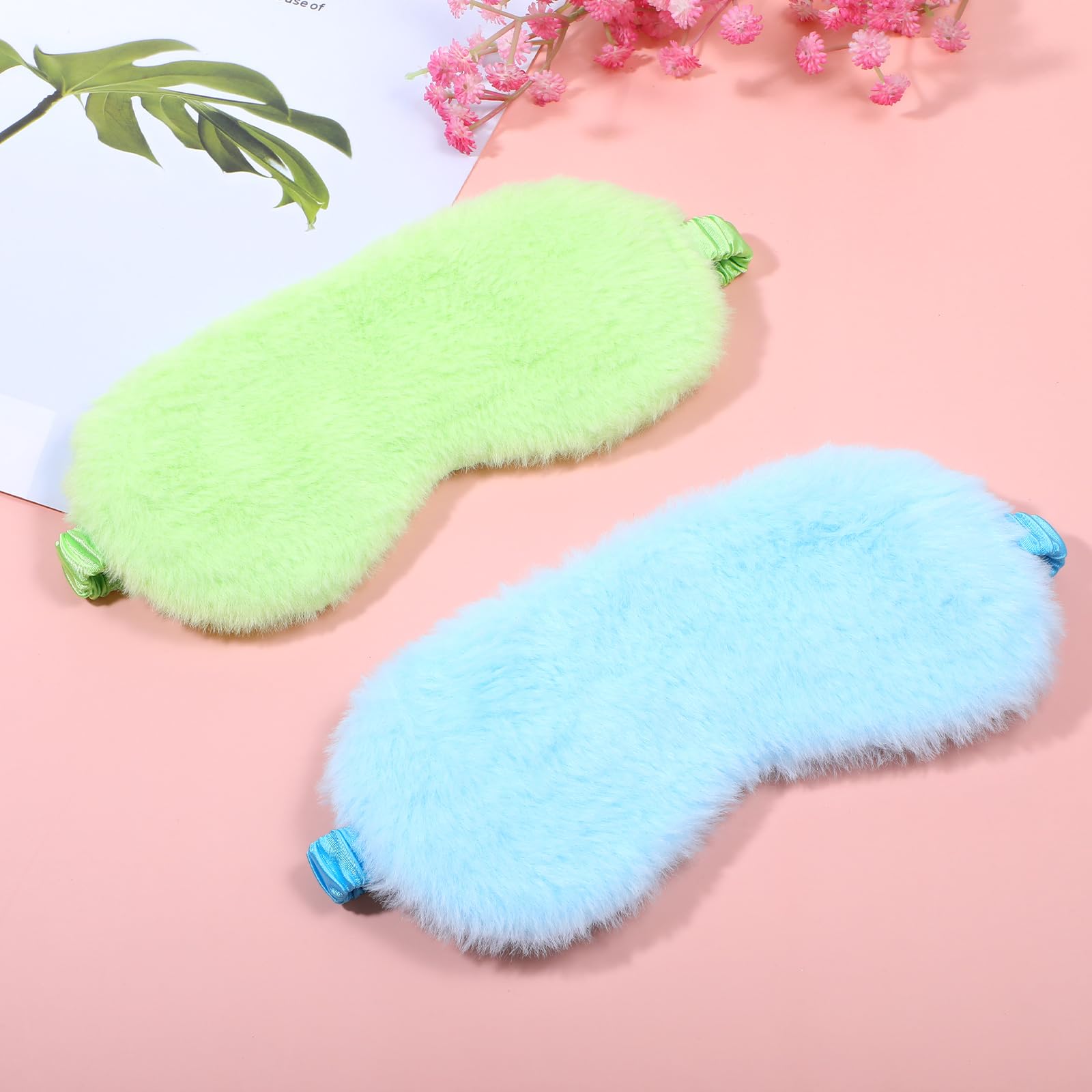 WY Lighting Level leopard eye mask blue side profile shows breathable interior for comfy wear.