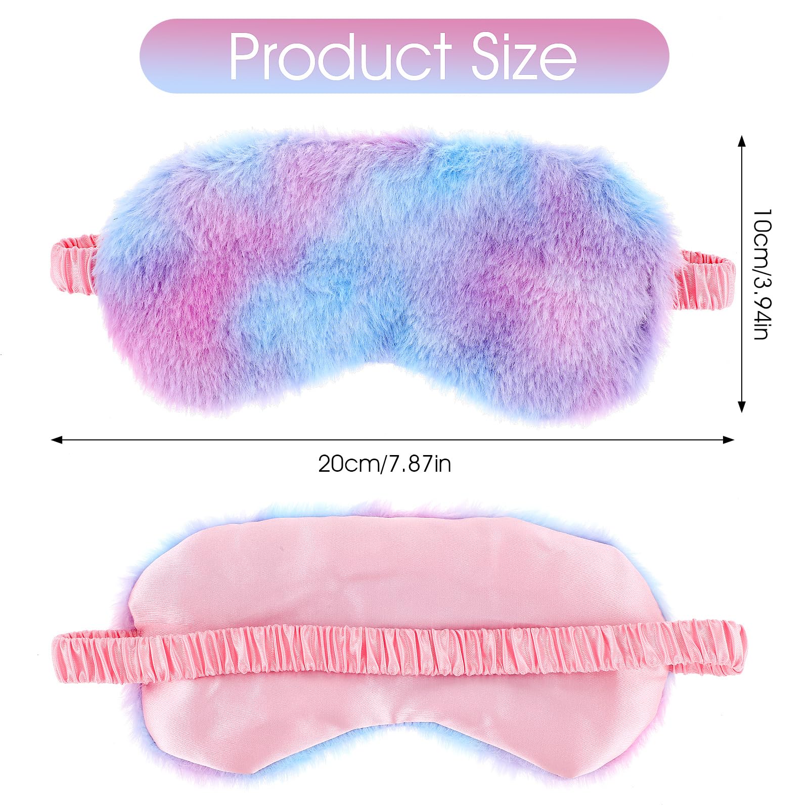 WY LIGHTING LEVEL soft fluffy fabric eye mask for comfortable travel sleep