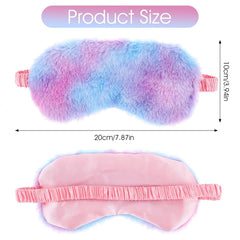 WY LIGHTING LEVEL soft fluffy fabric eye mask for comfortable travel sleep