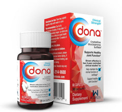 WynnPharm Dona Crystalline Glucosamine Sulfate label showing supplement details.