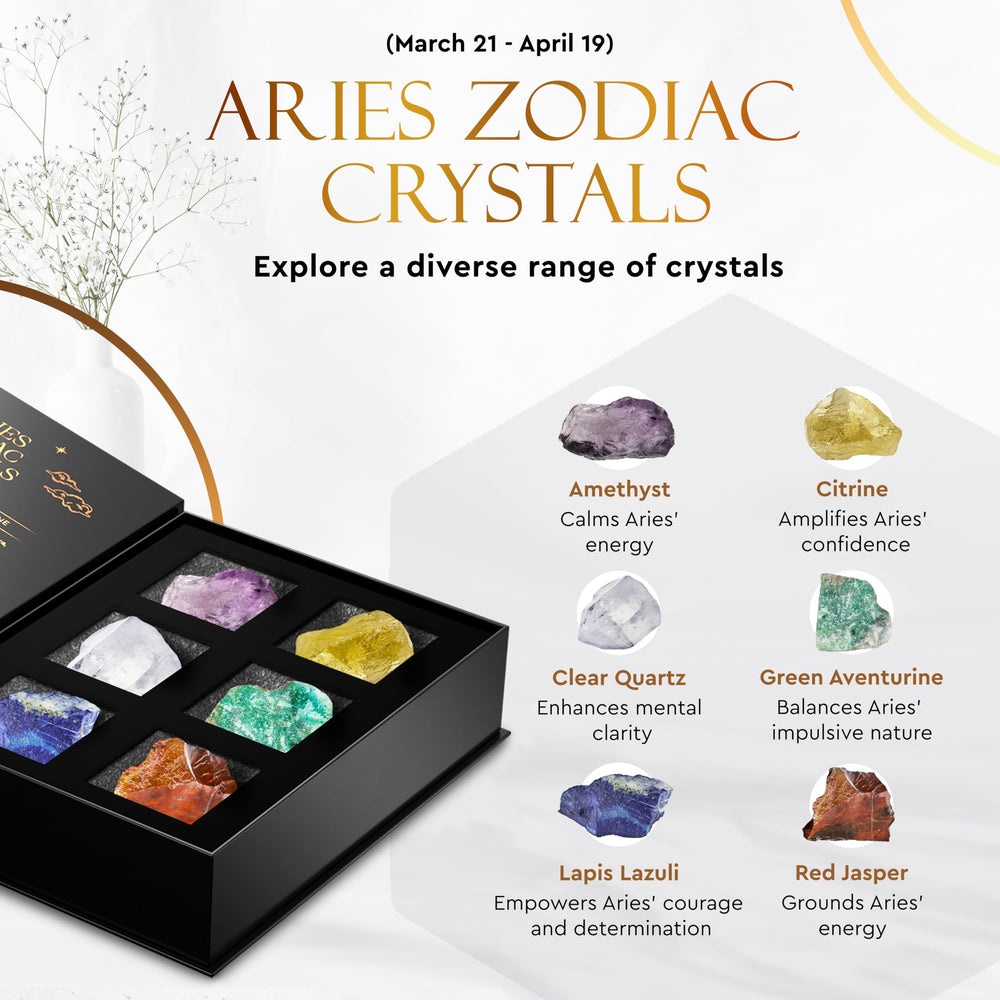 Wyspell Aries citrine stone with warm glow for creativity