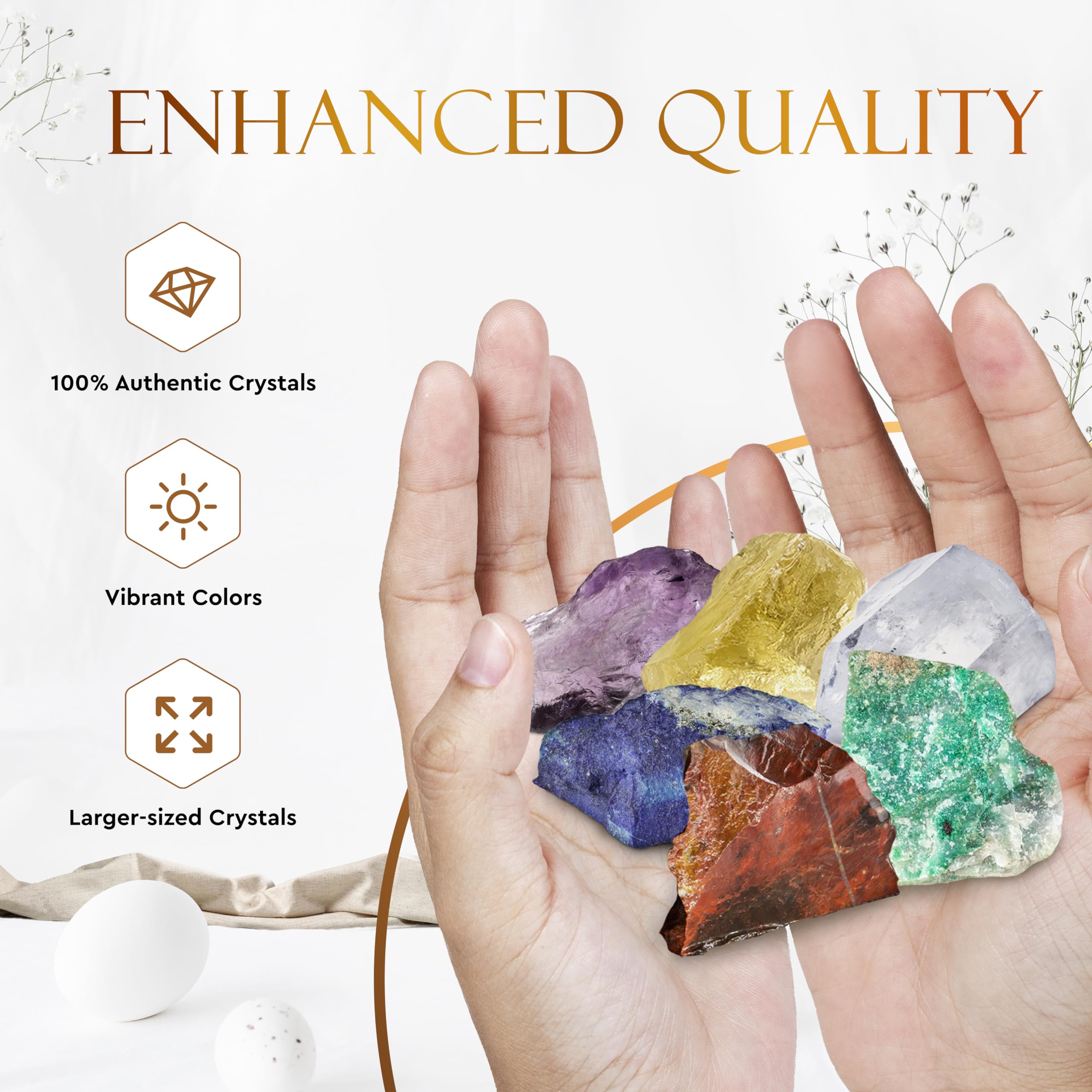 Wyspell Aries clear quartz stone versatile for focus rituals