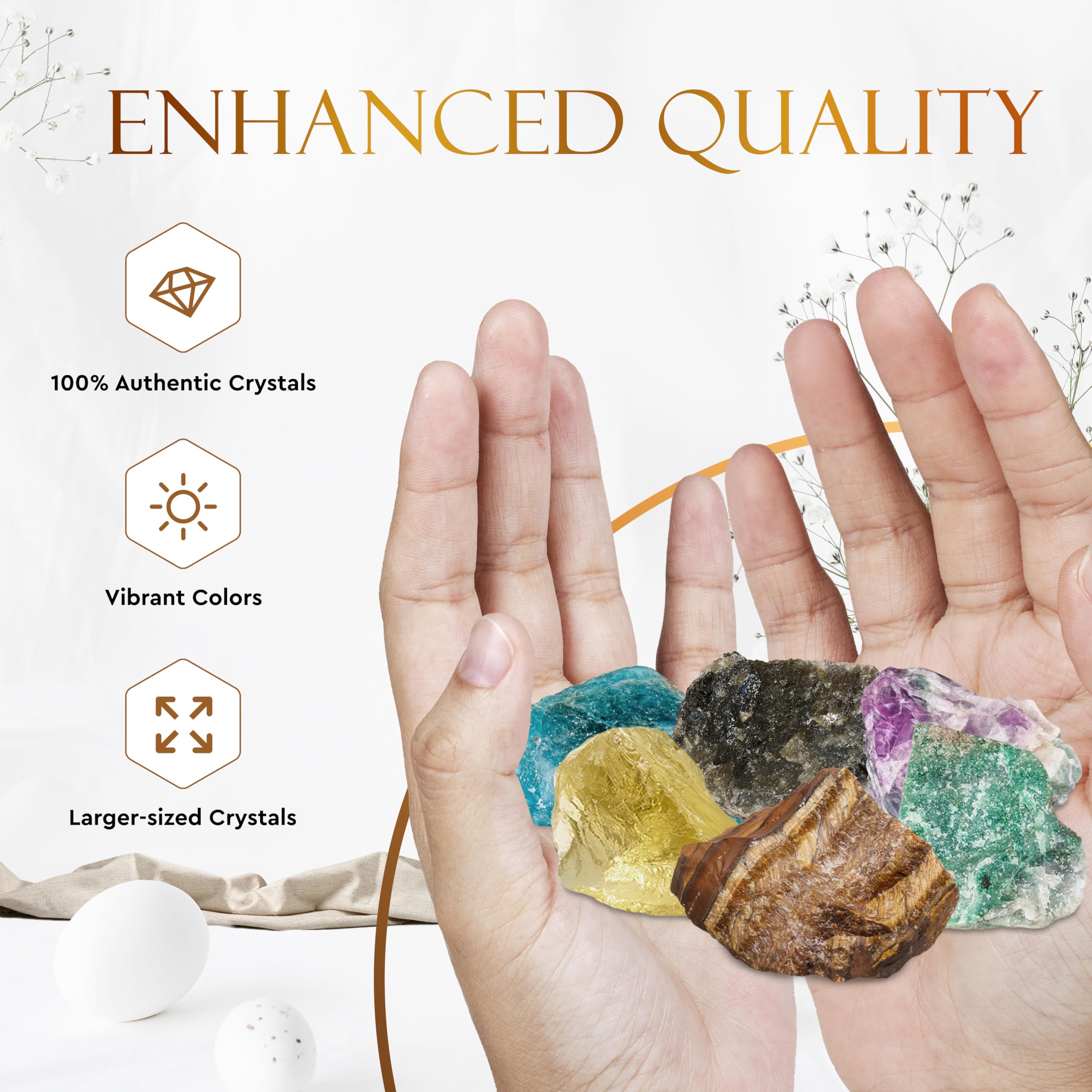 Wyspell rainbow fluorite gem for Gemini aids balance and discernment