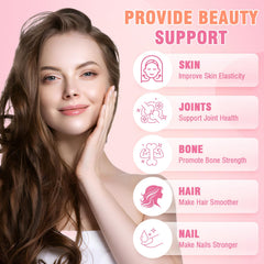 WyuuKi collagen gummies biotin and keratin highlighting hair and nail benefits