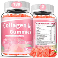 WyuuKi collagen gummies bottle showing strawberry flavor for daily beauty support