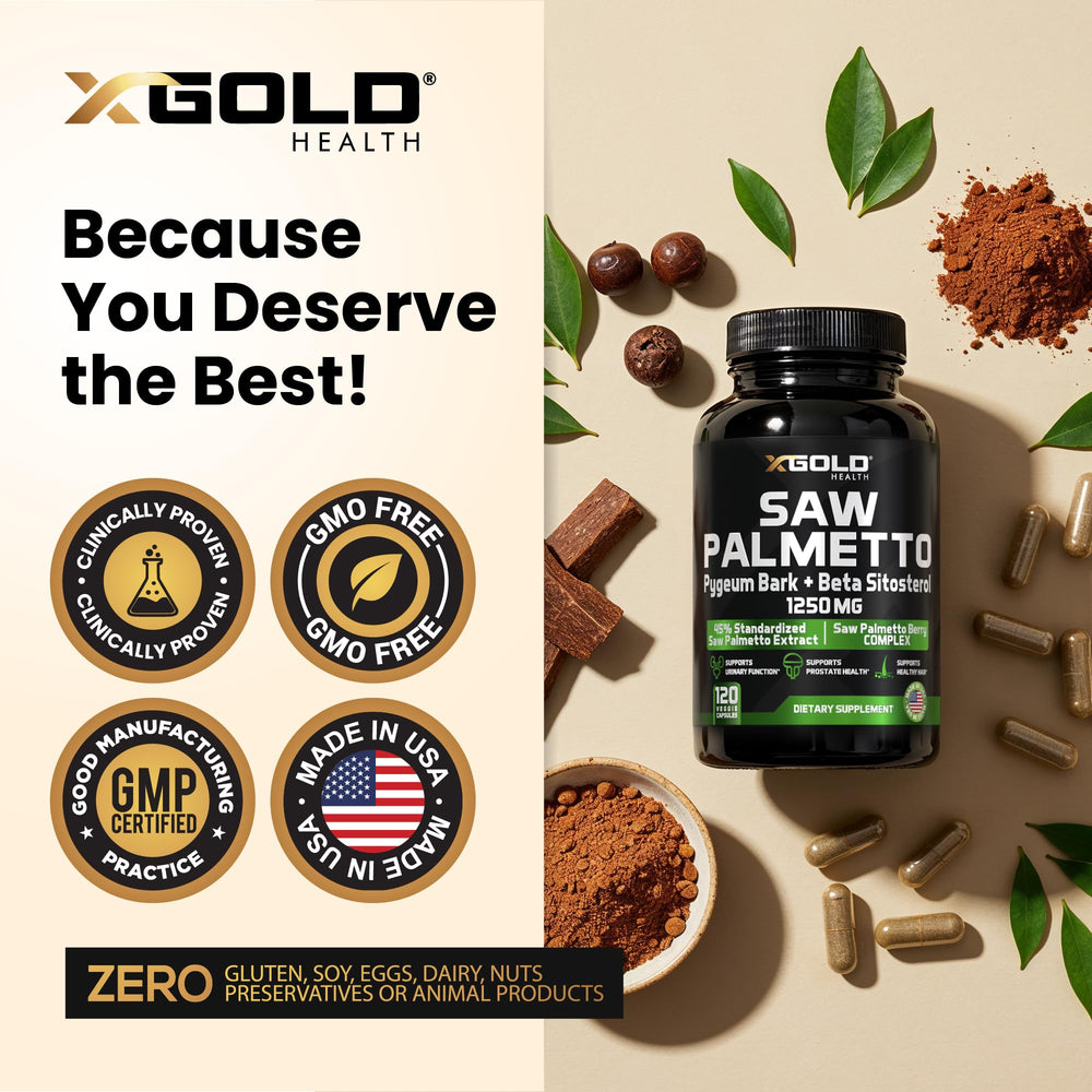 X Gold Health Made in USA label signals quality and safety