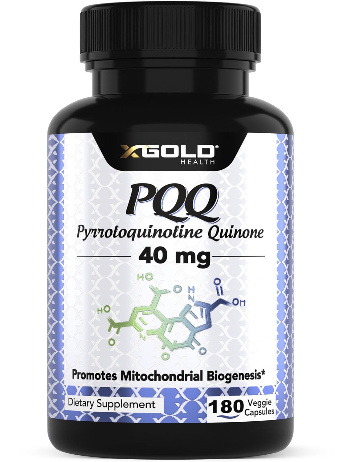 X Gold Health Mitochondrial Energy Optimizer bottle with capsules for daily vitality