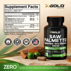 X Gold Health Pygeum bark capsule highlights traditional male health support