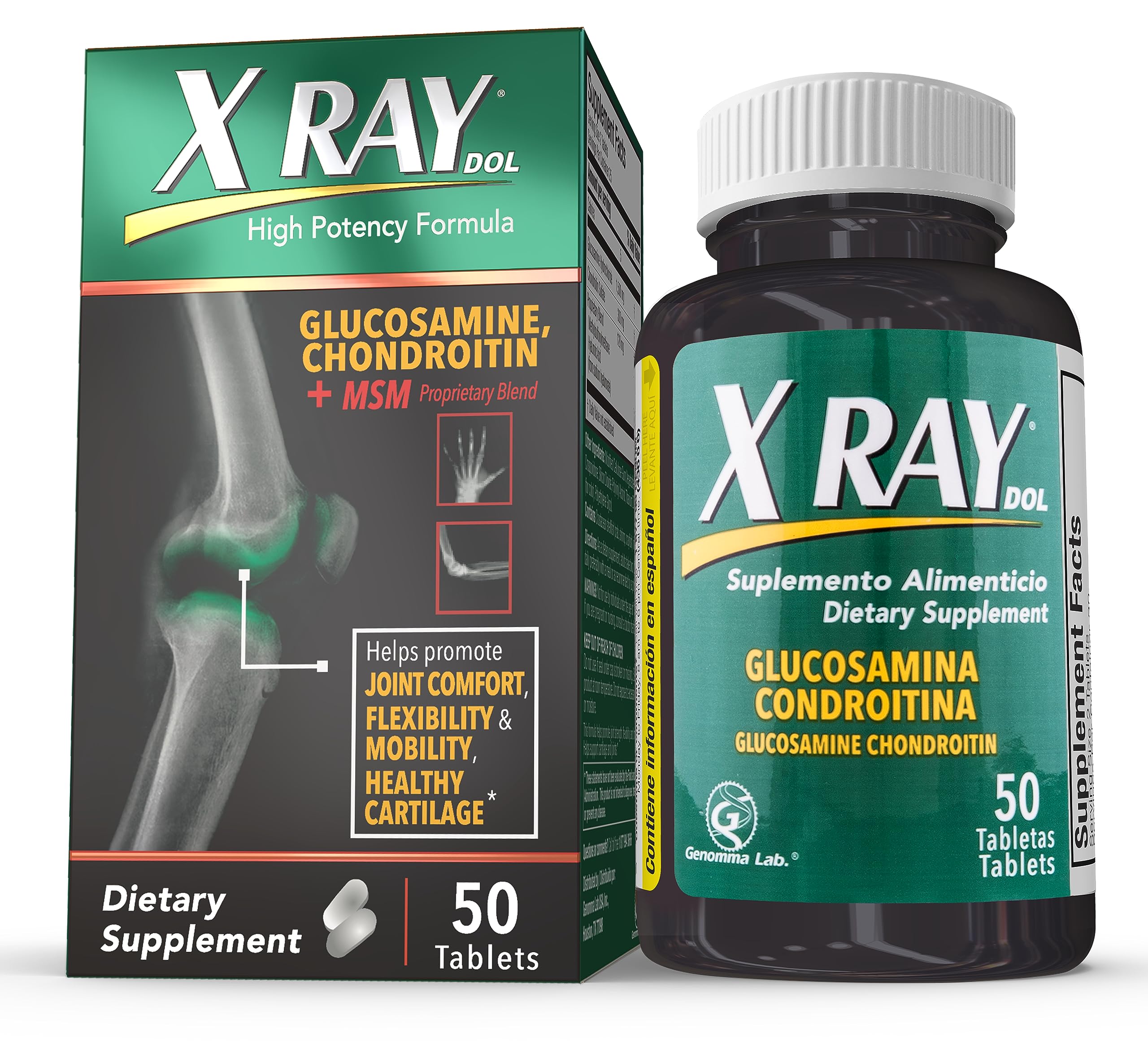X Ray Dol joint supplement bottle front for daily joint support and mobility.
