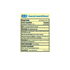 X3 Clean foaming pump refill bottle highlighting fragrance-free formula.