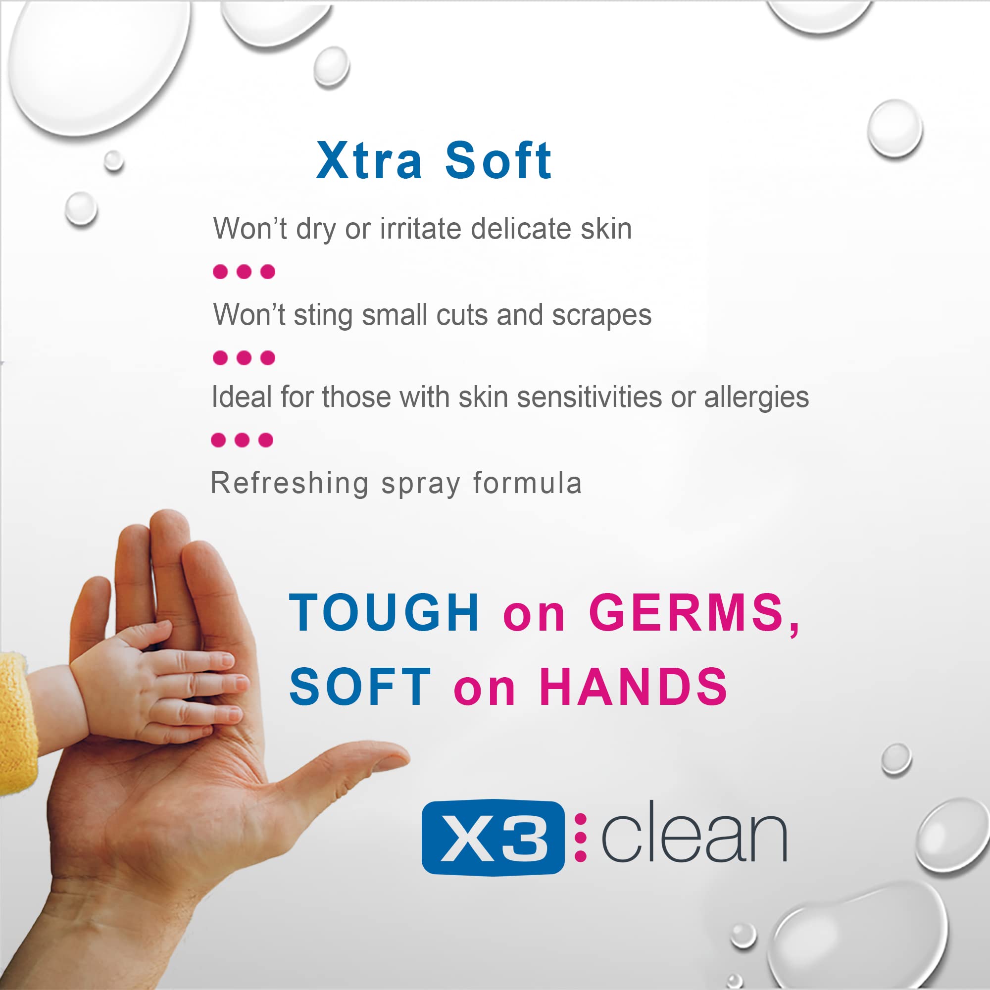 X3 Clean travel-friendly sanitizer stored in a bag for quick use