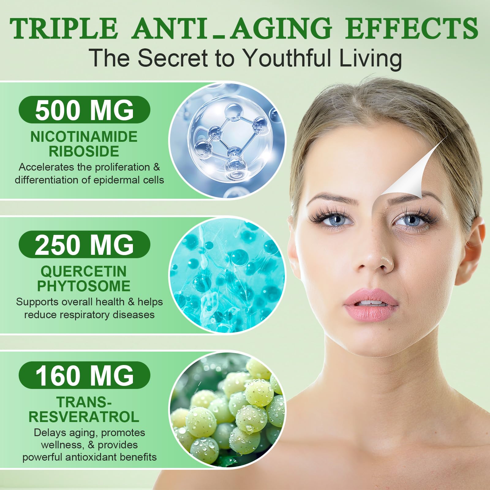 Xaarty NAD label design close-up emphasizing premium liposomal delivery