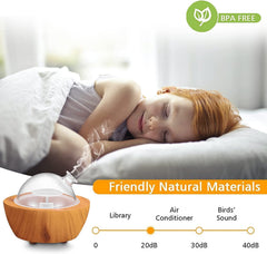 XANAPHIA diffuser with 7-color LED lights for ambient mood setting