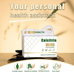 XCFXCF Calcitrin Gold label-ingredients highlights high-absorption tablets and gluten-free quality.