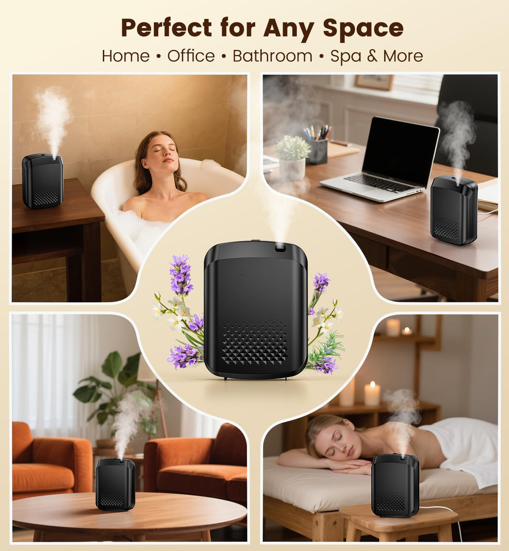 XEITIN silent aroma diffuser operates quietly for bedrooms or study areas