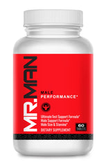 XENXNUTRA LABS Mr Man bottle closeup showing daily vitality support.