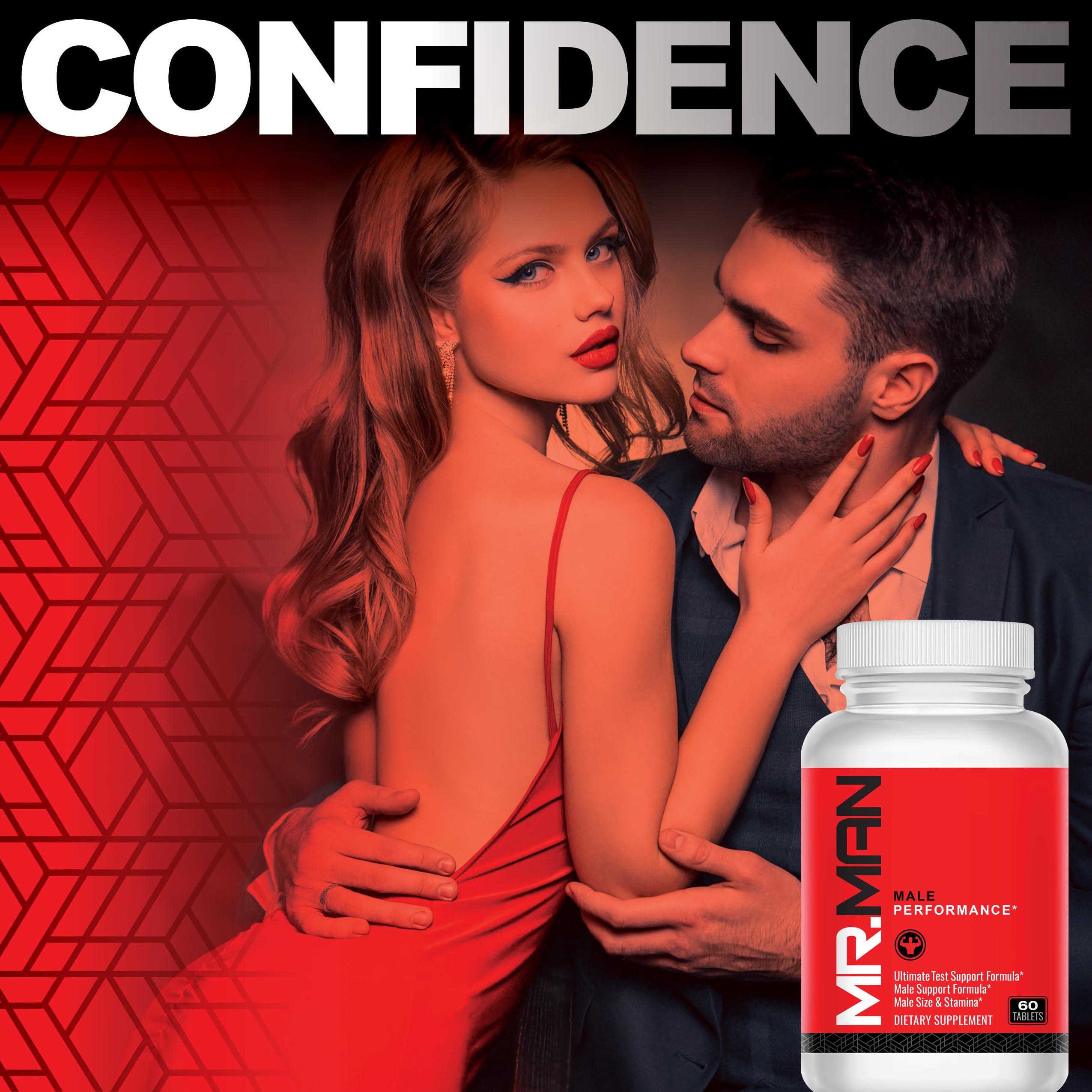XENXNUTRA LABS Mr Man packaging highlighting a 60 tablet monthly supply.